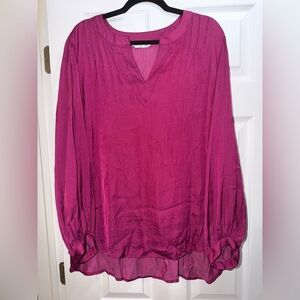 Nine West Fuchsia Blouse